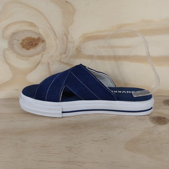 Converse One Star -Slip Navy - Sandals - Blue/Black - Women's - 8.5 - Picture 4 of 9
